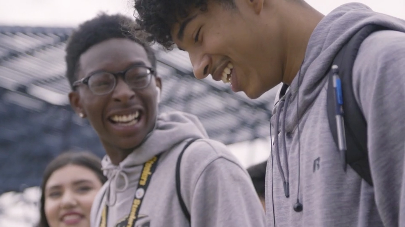 Students Laughing