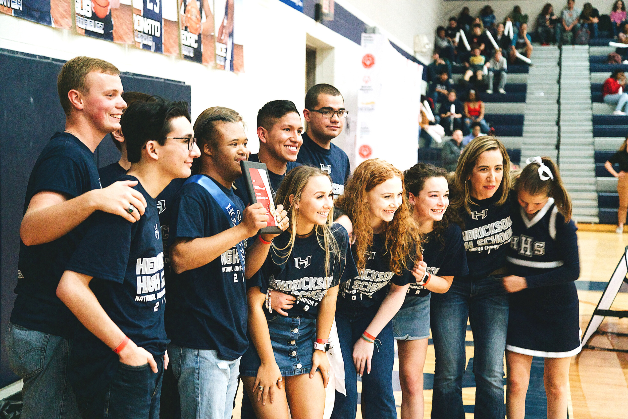 Students Smiling after Receiving an Awards