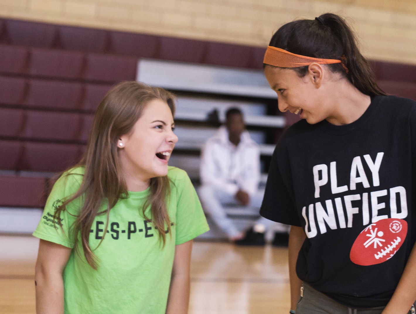 Students laughing