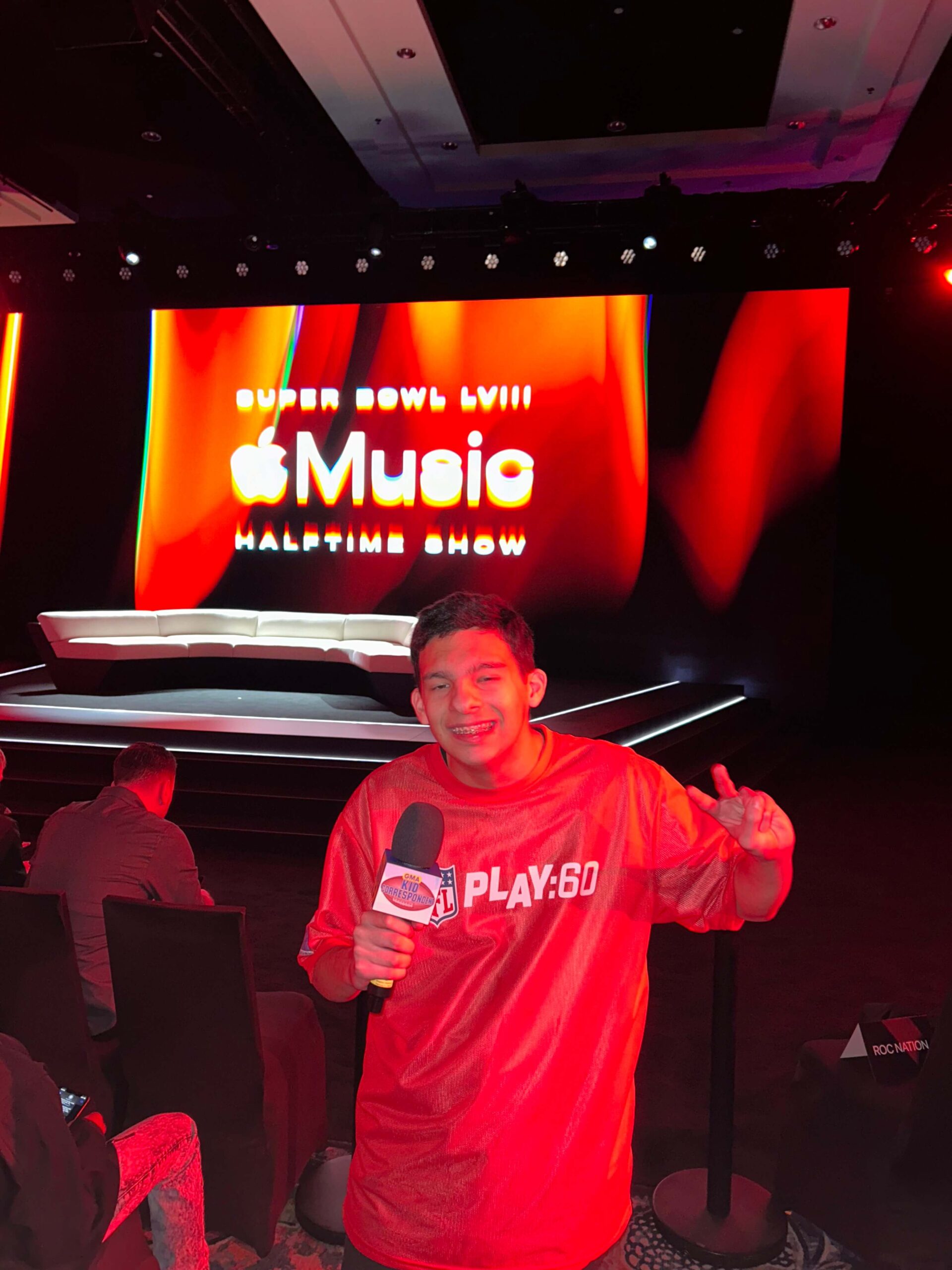 Student at Apple Music Halftime Show