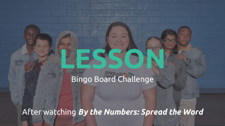 Spread the Word Lesson Bingo Board Challenge